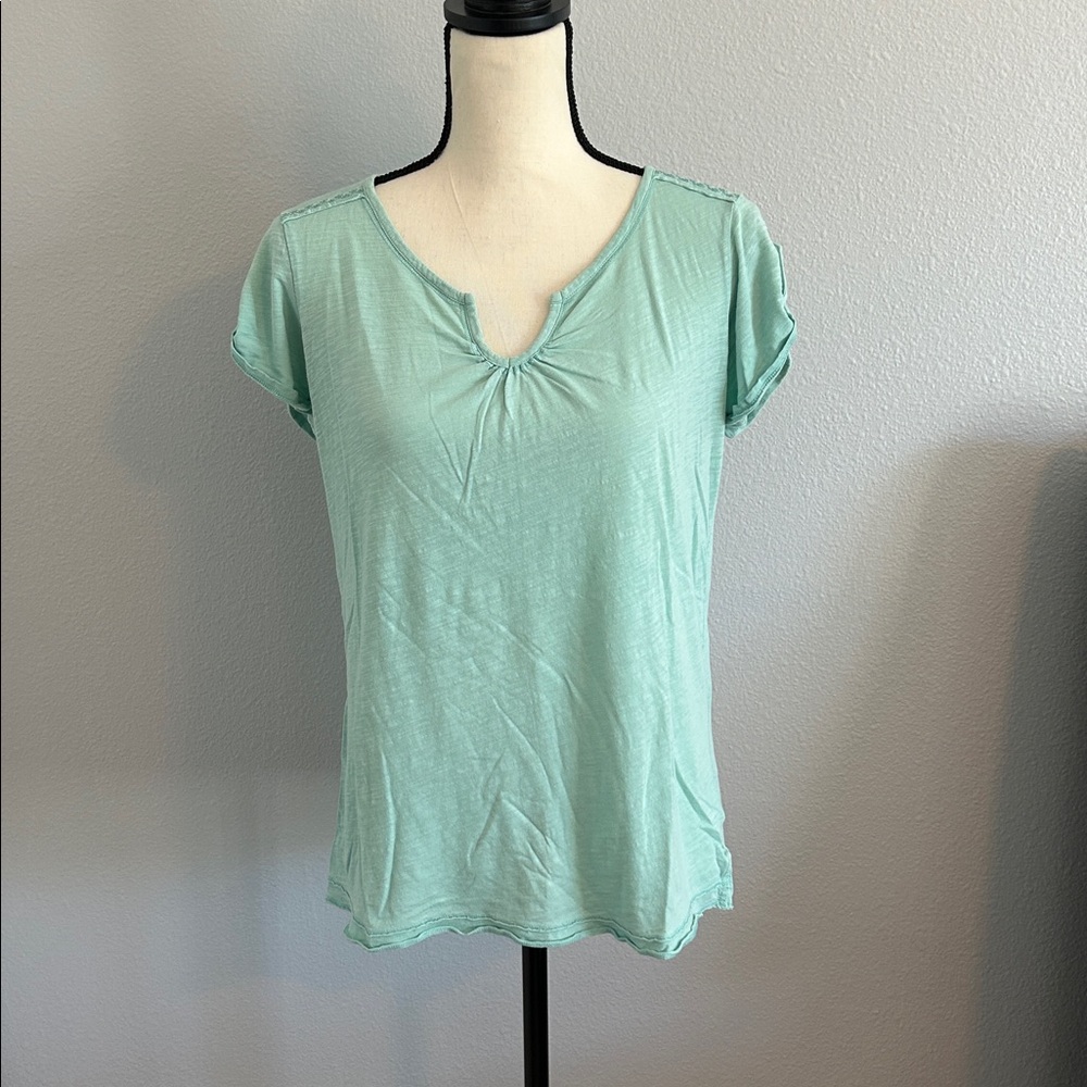 Eddie Bauer Mint Green Short Sleeve Top